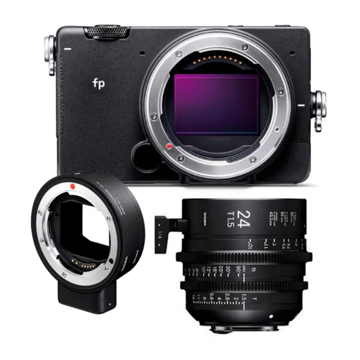 Sigma FP Digital Camera Kit - 24mm T1.5 Cine Lens EF-Mount & MC-21 Adapter