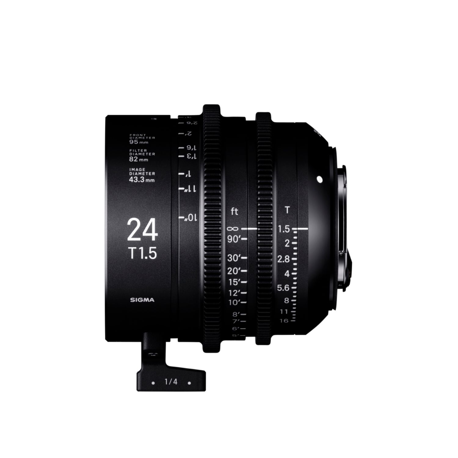 SIGMA FP DIGITAL CAMERA + SIGMA 24mm T1.5 Cine Lens for EF Mount + MC-21 Adap EF-L