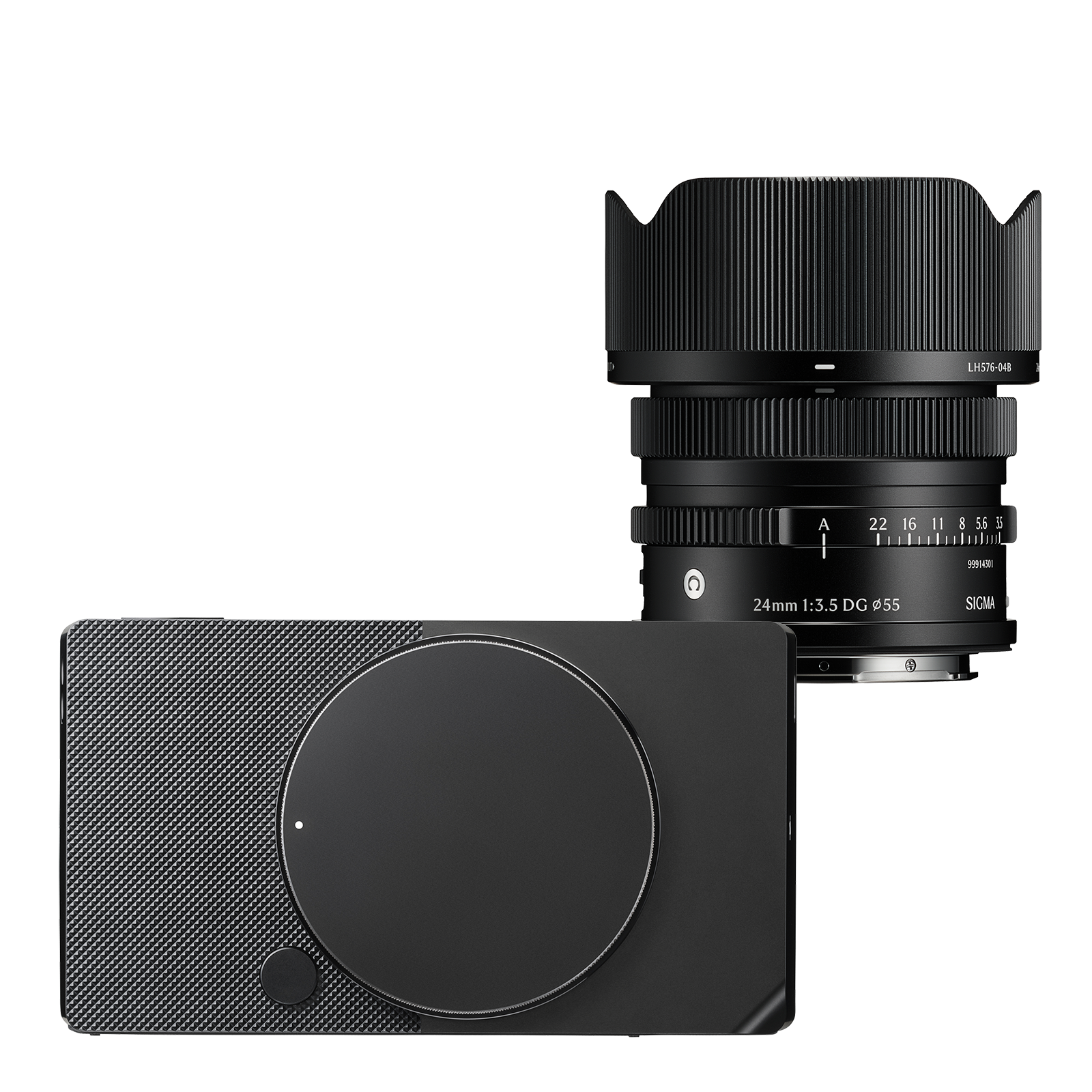 Sigma BF Digital Camera – Black with 24mm f/3.5 DG Contemp lens L Mount Black