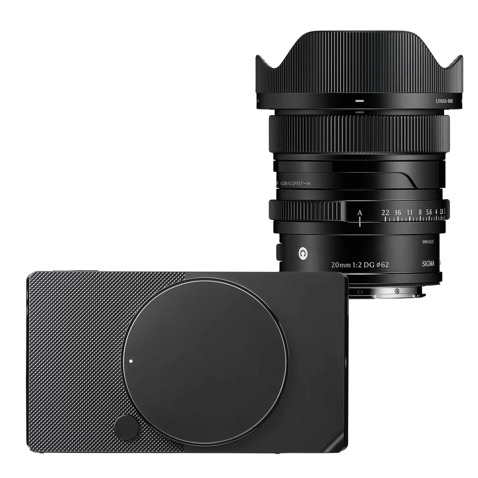 Sigma BF Digital Camera – Black with 20mm DG Contemp lens L Mount Black