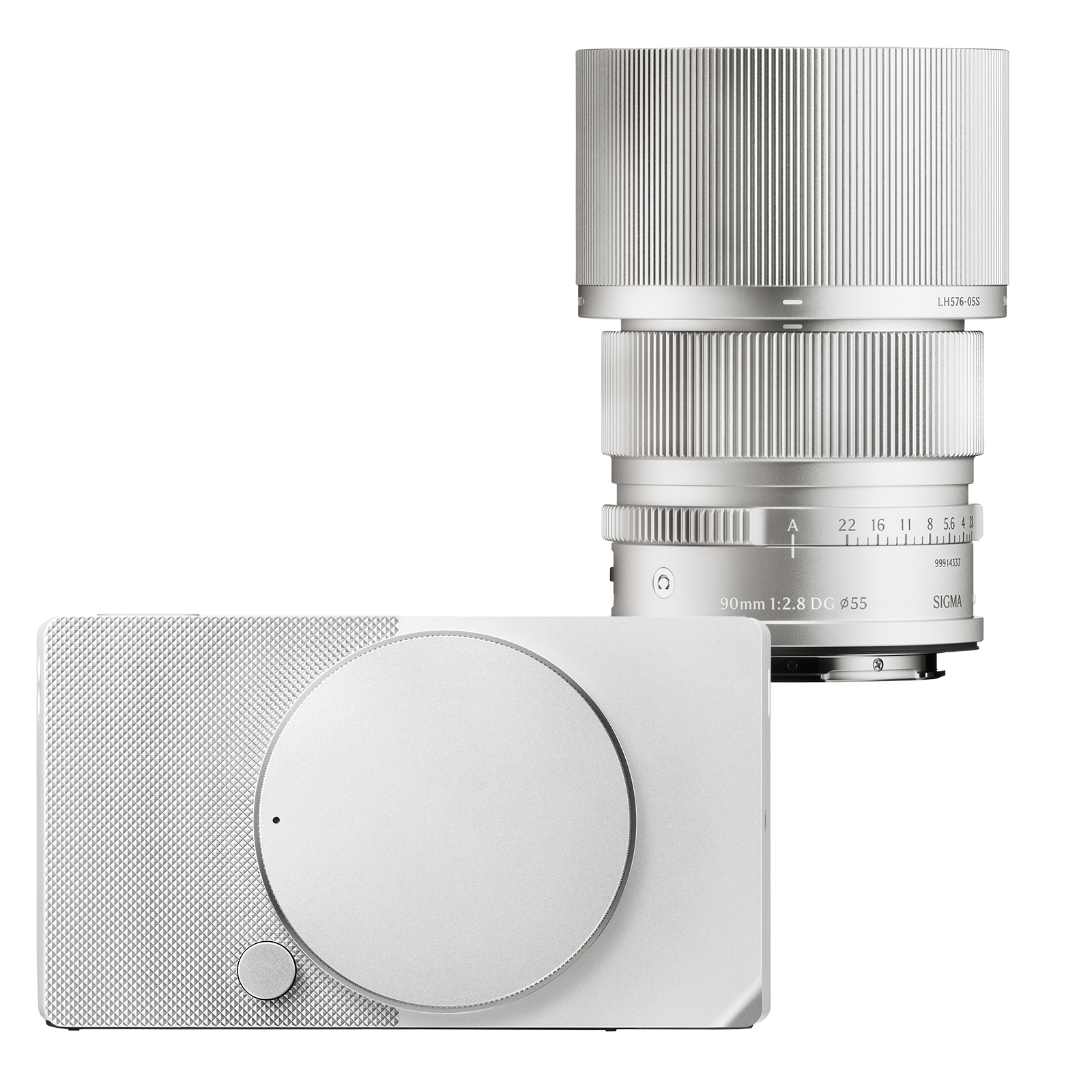 Sigma BF Digital Camera – Silver with 90mm f/2.8 DG Contemp lens L Mount Silver
