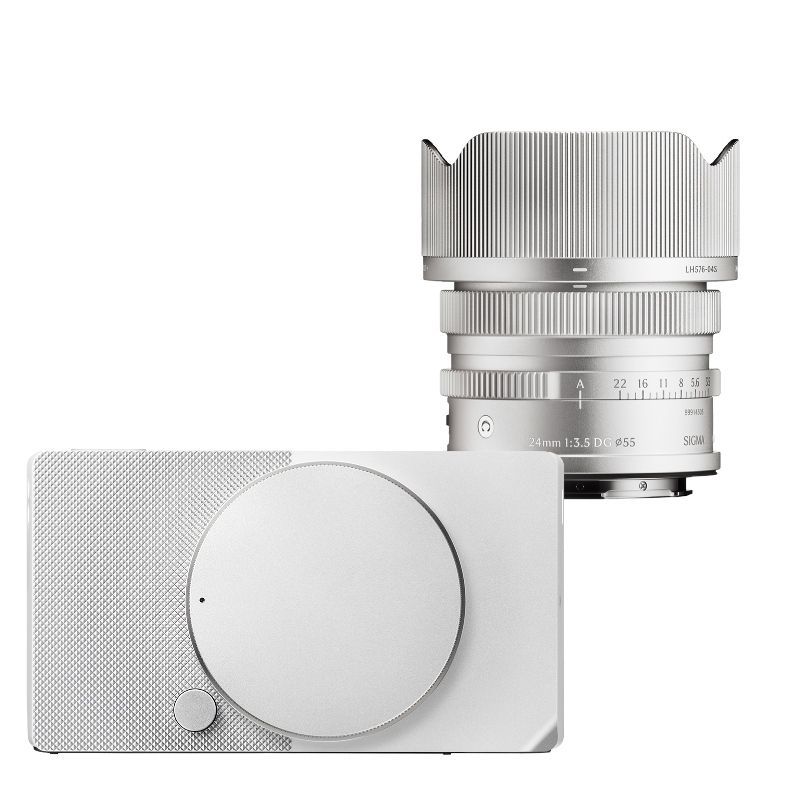 Sigma BF Digital Camera – Silver with 24mm f/3.5 DG Contemp lens L Mount Silver